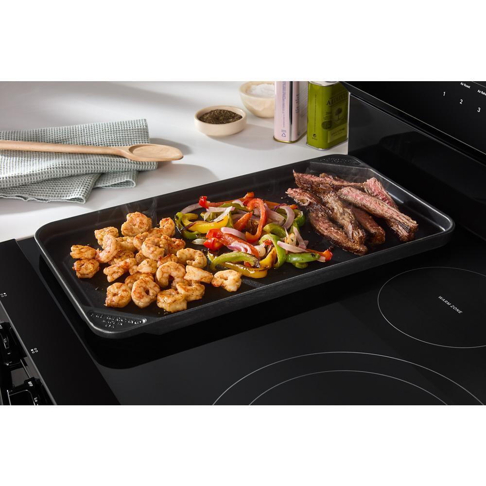 30-inch Electric Smart Range with Air Cooking Technology, No Preheat Air Fry, High Speed Preheat Oven, WipeClean™ Coating, and Steam/Self Clean
