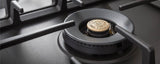 36 Front Control Gas Cooktop 5 burners Carbonio
