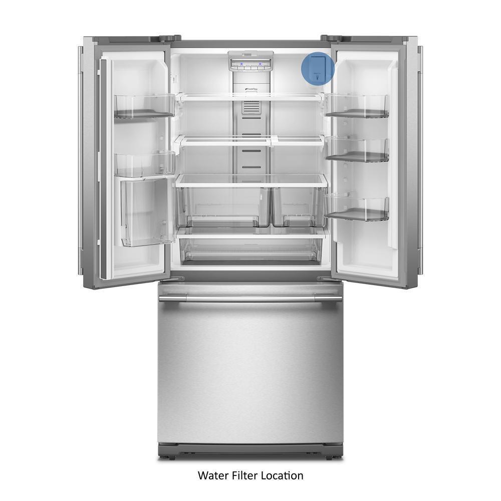20 cu. Ft. 30-Inch Width Standard Depth French Door Refrigerator with PrintShield® Finish and Interior Dispense
