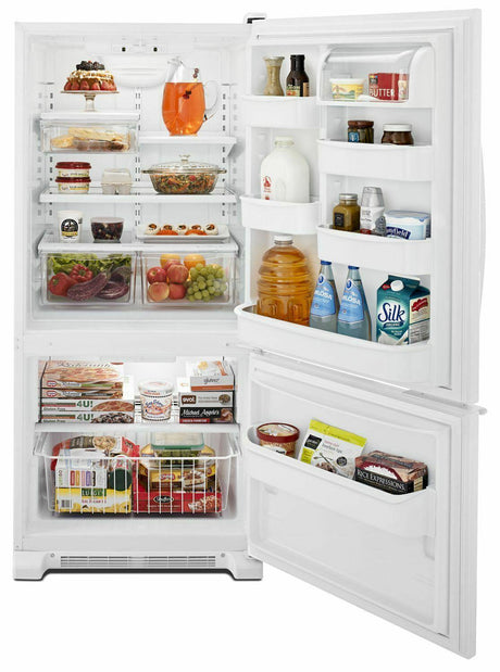 30-inches wide Bottom-Freezer Refrigerator with Accu-Chill™ System - 18.7 cu. ft. - White