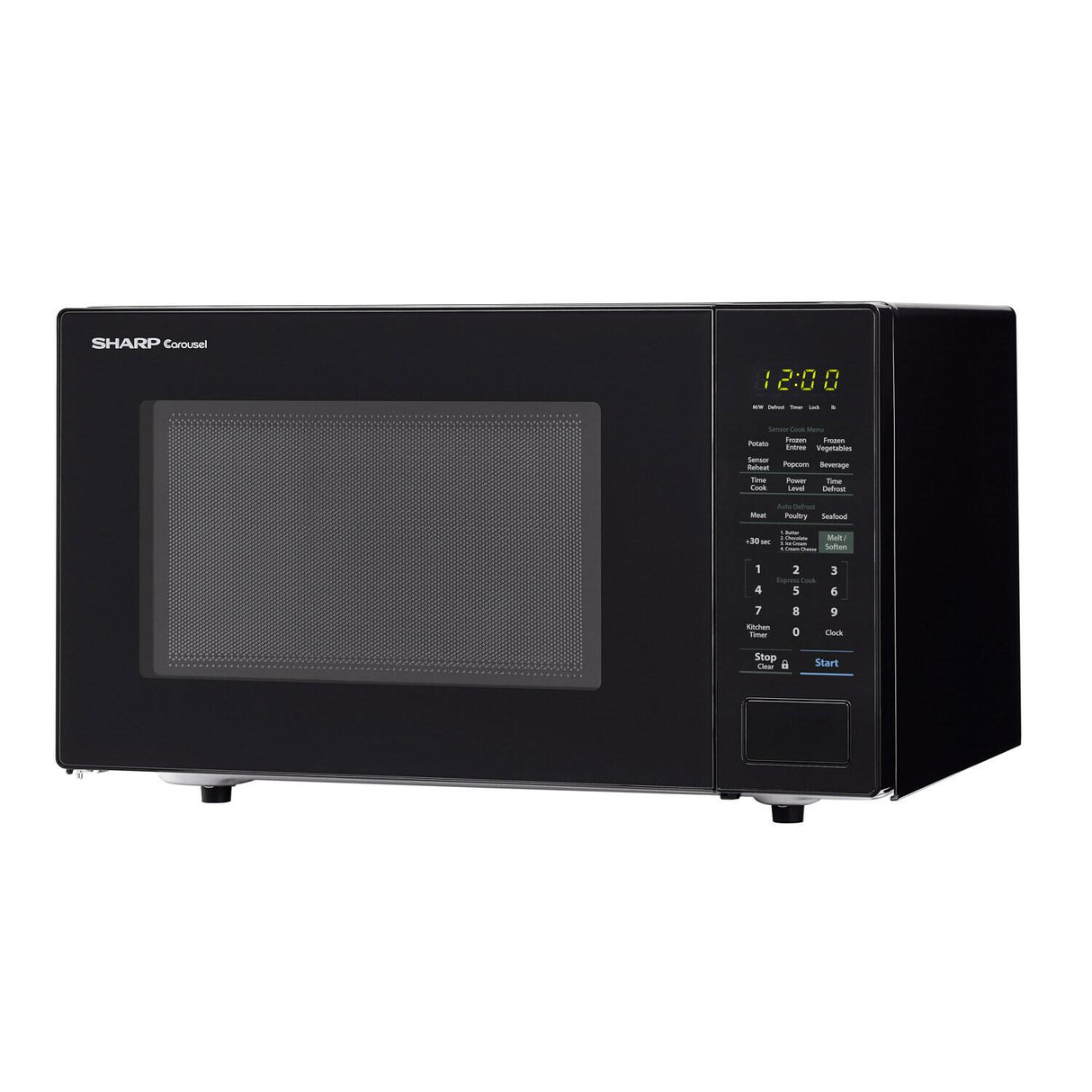 1.4 cu. ft. 1000W Sharp Black Countertop Microwave Oven