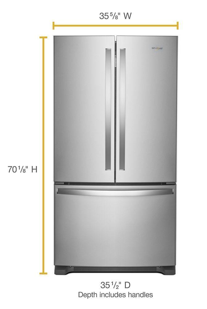 36-inch Wide French Door Refrigerator with Crisper Drawer - 25 cu. ft.