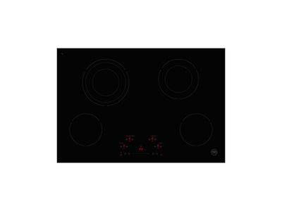 30 Ceran Touch Control Cooktop 4 heating zones Nero