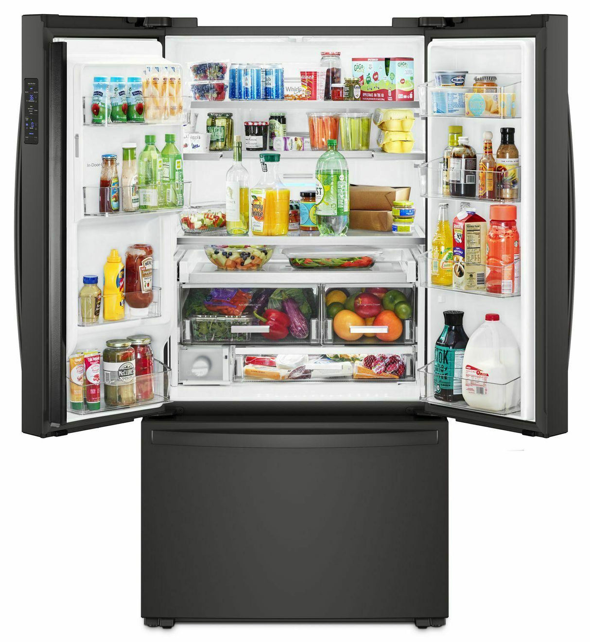 36-inch Wide Counter Depth French Door Refrigerator - 24 cu. ft. - Black