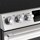 30 in. 5 Burner 6.3 cu. ft. Slide-in Electric Range with True European Convection