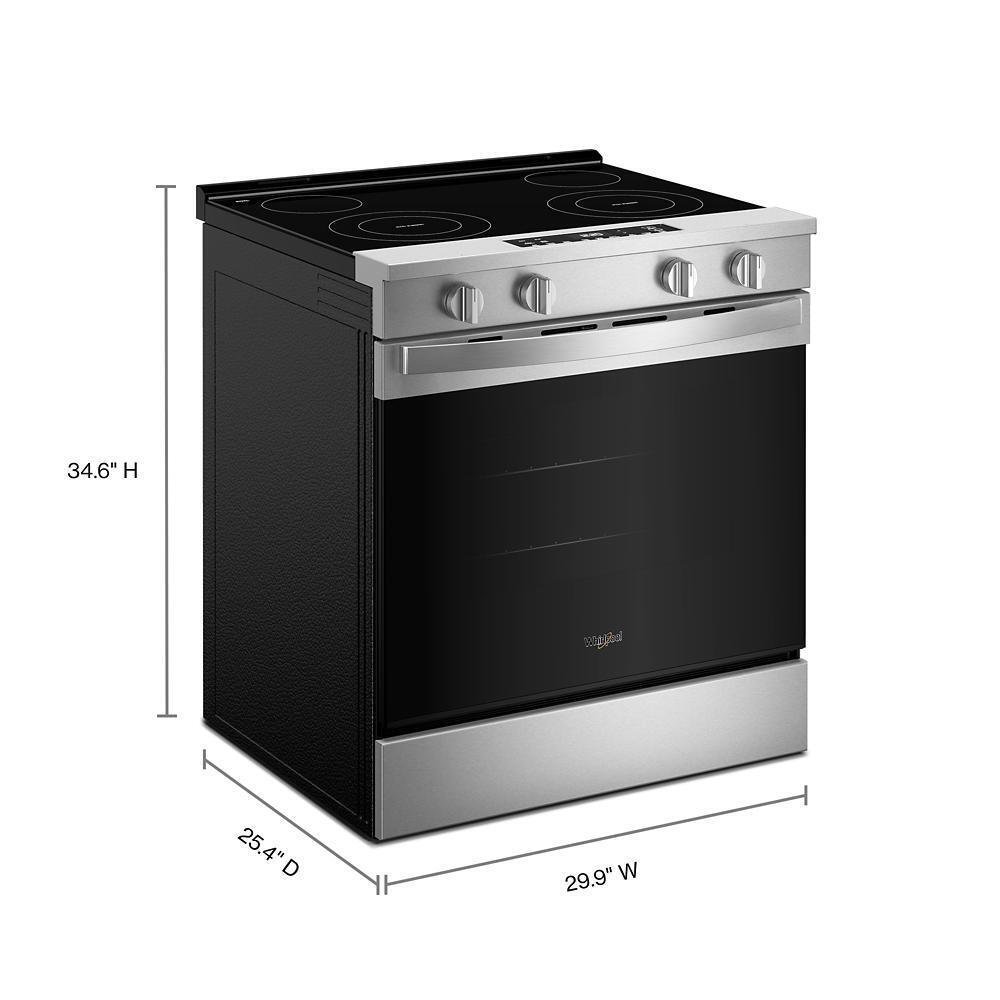 30-inch Electric Range with No Preheat and Slow Cook Modes