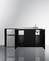 72" Wide All-in-one Kitchenette, ADA Counter Height