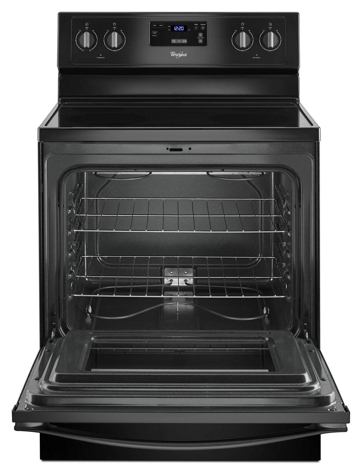 4.8 Cu. Ft. Freestanding Electric Range with FlexHeat Dual Radiant Element Black