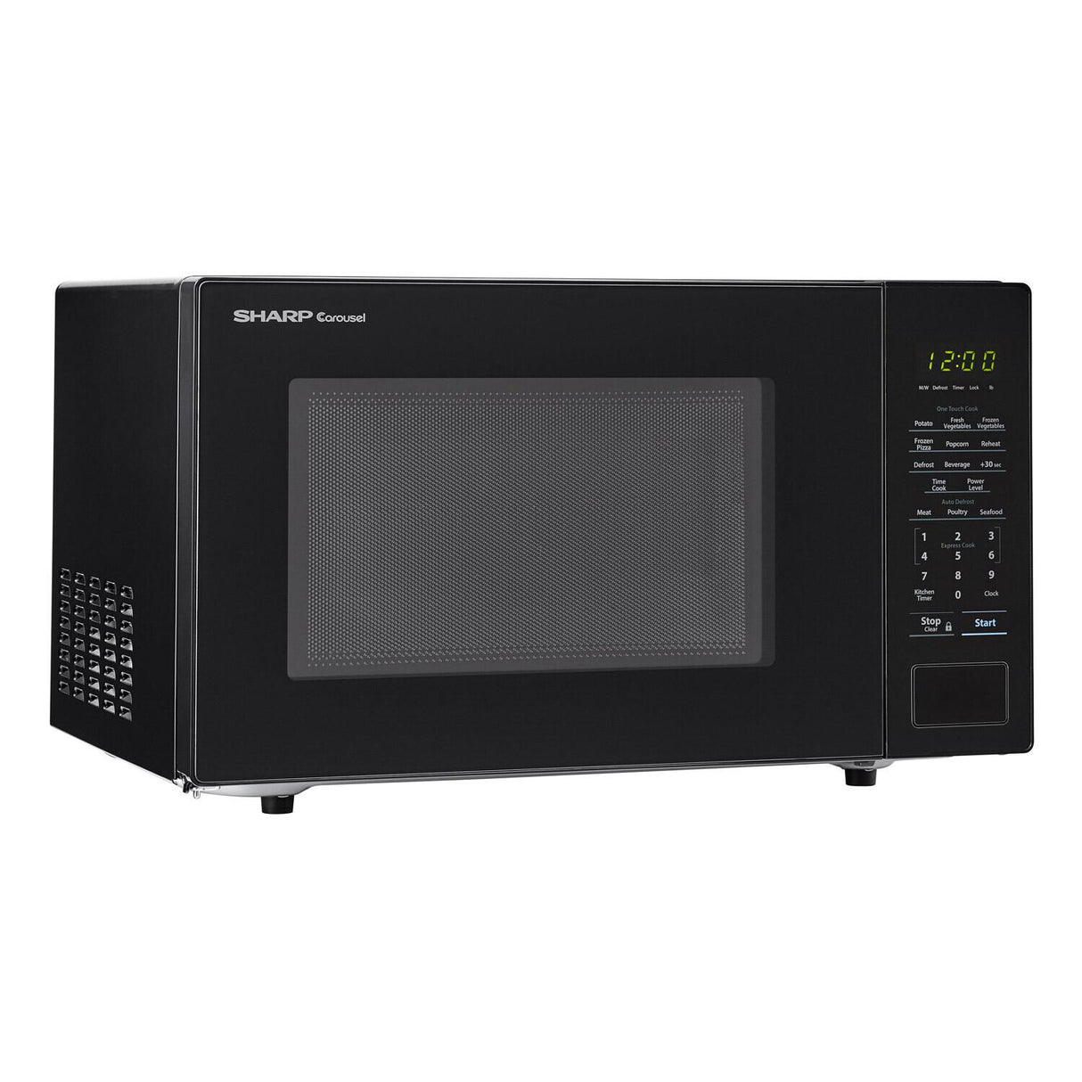1.1 cu. ft. 1000W Sharp Countertop Black Microwave
