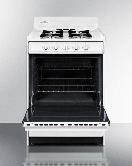 24" Wide Propane Gas Range, Battery Start