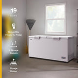 Whirlpool® 19 cu. ft. Convertible Freezer-to-Fridge Chest Freezer with 4 Storage Baskets