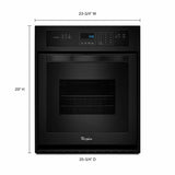 3.1 Cu. Ft. Single Wall Oven with High-Heat Self-Cleaning System - Black