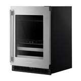 24" Beverage Center with Glass Door and Metal-Front Racks