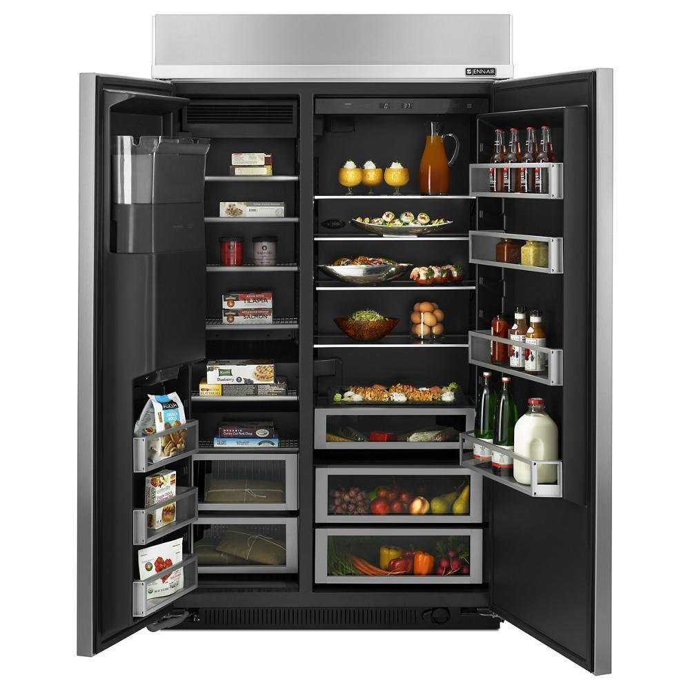 48" Built-In Side-by-Side Refrigerator with Water Dispenser