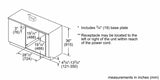 500 Series, 30", Microwave, Black, Drop Down Door