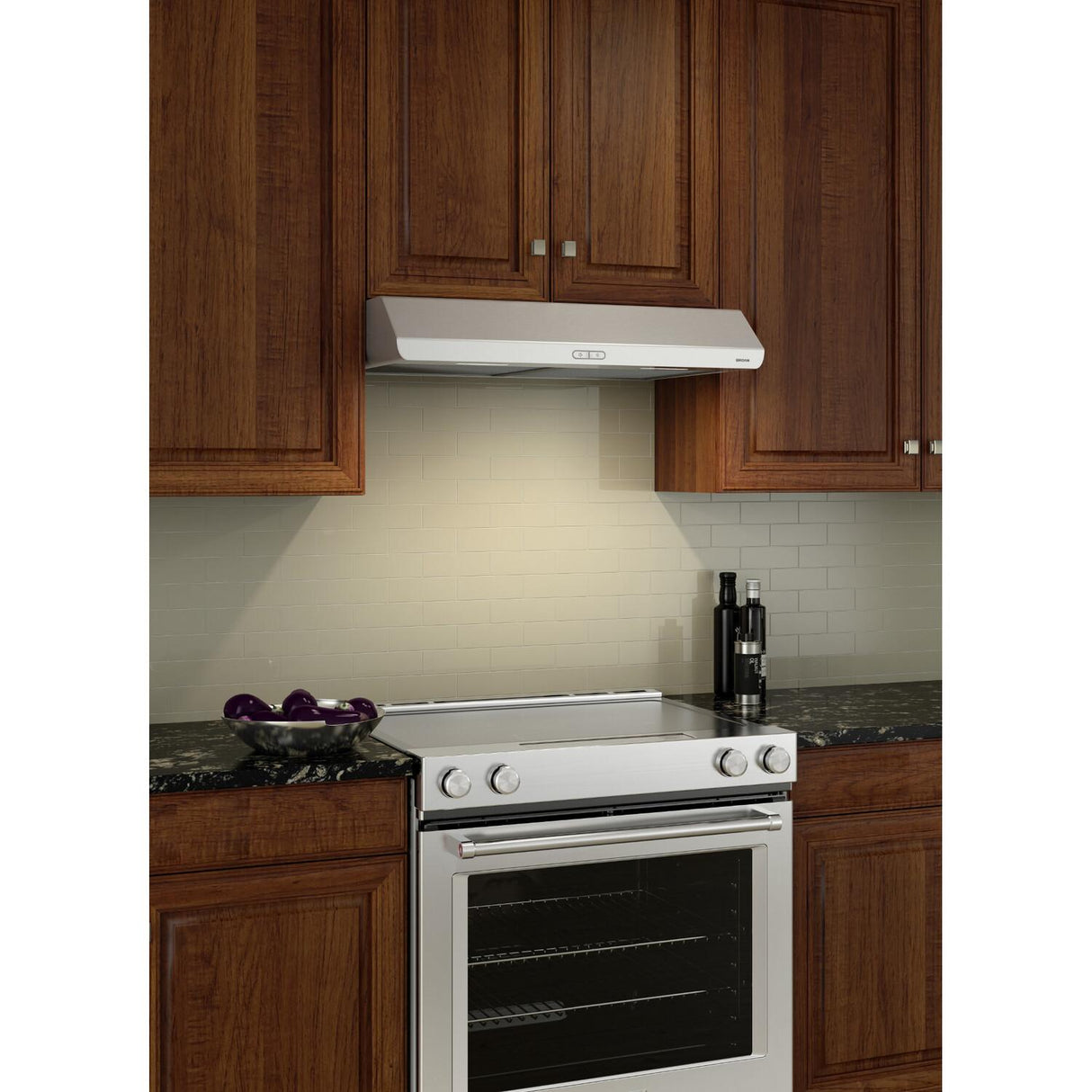 Broan® 30-Inch Convertible Under-Cabinet Range Hood, 300 Max Blower CFM, Stainless Steel