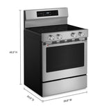 5.3 Cu. Ft. Smart Freestanding Electric Range with Convection Cooking Modes
