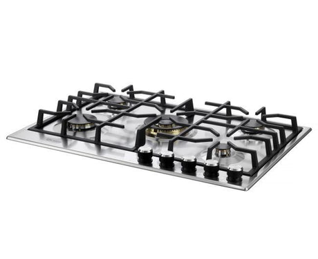 Verona 30" Designer Gas Cooktop-Brass Burners SS