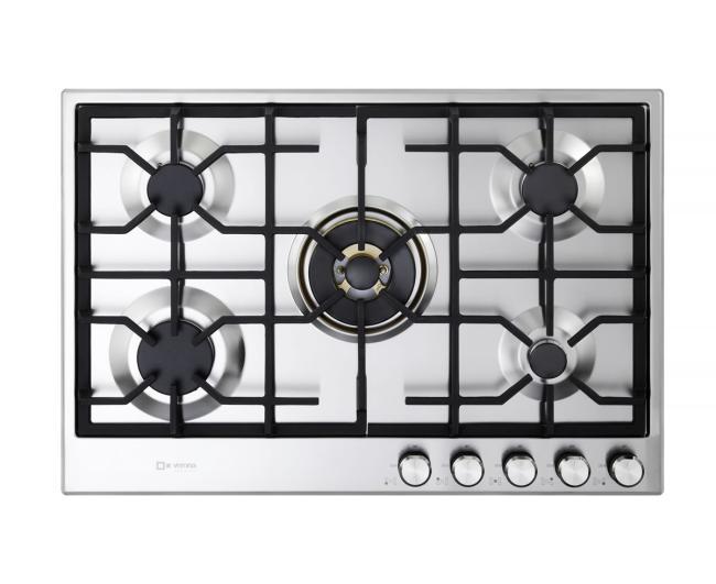 Verona 30" Designer Gas Cooktop-Brass Burners SS