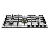 Verona 30" Designer Gas Cooktop-Brass Burners SS