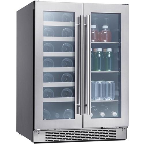 Presrv Wine Bev Cooler, 24in UC, SS+Gls, Fr Dr, 2Z