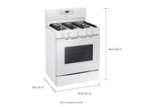 5.8 cu. ft. Freestanding Gas Range with Convection in White