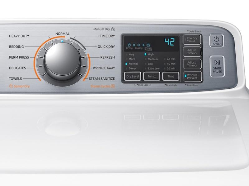 7.4 cu. ft. Electric Dryer in White