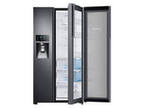 22 cu. ft. Food Showcase Counter Depth Side-by-Side Refrigerator with Metal Cooling in Black Stainless Steel