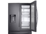 28 cu. ft. 3-Door French Door, Full Depth Refrigerator with Food Showcase in Black Stainless Steel