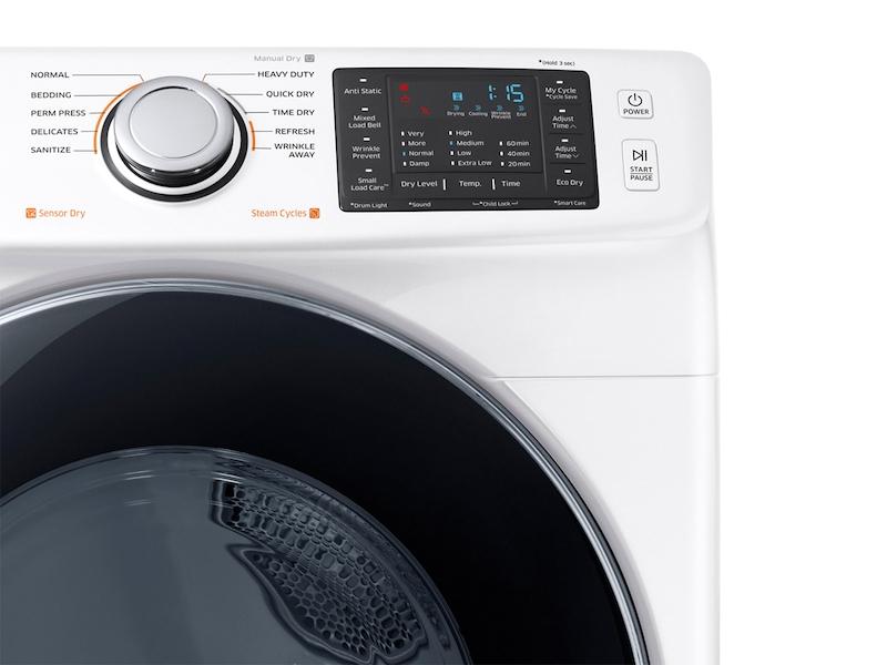 7.5 cu. ft. Electric Dryer in White