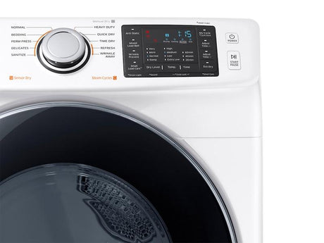 7.5 cu. ft. Electric Dryer in White