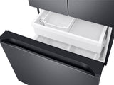 22 cu. ft. Smart 3-Door French Door Refrigerator with External Water Dispenser in Fingerprint Resistant Black Stainless Steel