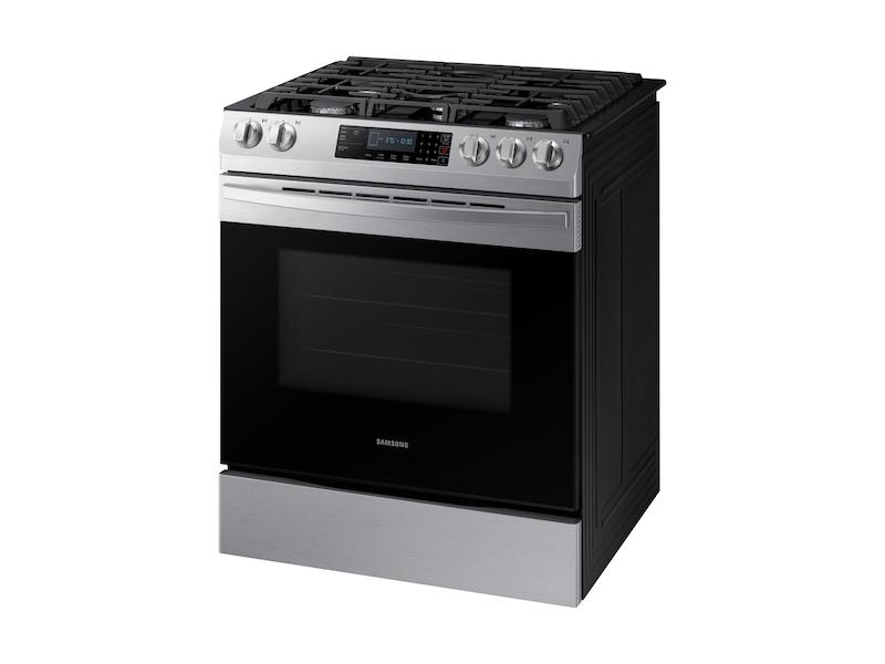 5.8 cu. ft. 5 Burner Slide-in Gas Range in Stainless Steel