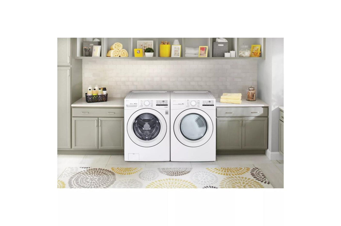 7.4 cu. ft. Ultra Large Capacity Front Load Gas Dryer - White