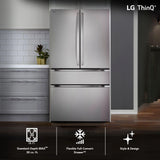 30 cu. ft. Smart Standard-Depth MAX™ 4-Door French Door Refrigerator with Full-Convert Drawer™