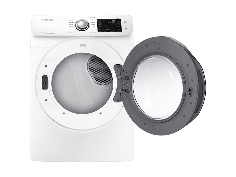 7.5 cu. ft. Gas Dryer with Steam in White