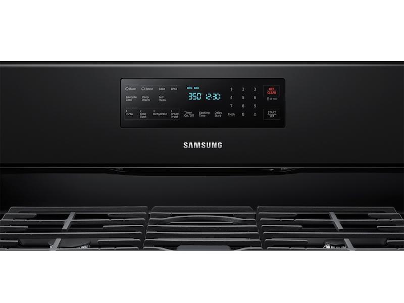 5.8 cu. ft. Freestanding Gas Range with Convection in Black