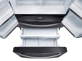 30 cu. ft. 4-Door French Door Refrigerator in Black Stainless Steel
