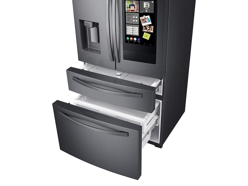 28 cu. ft. 4-Door French Door Refrigerator with 21.5" Touch Screen Family Hub™ in Black Stainless Steel