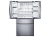 25 cu. ft. Large Capacity 4-Door French Door Refrigerator with External Water & Ice Dispenser in Stainless Steel