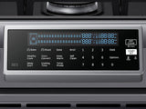 5.8 cu. ft. Slide-In Gas Range with True Convection in Black Stainless Steel