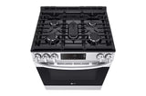5.8 cu.ft. Gas Single OvenSlide-in Range, EasyClean® plus Self Clean, ThinQ™, Printproof™ StainlessSteel