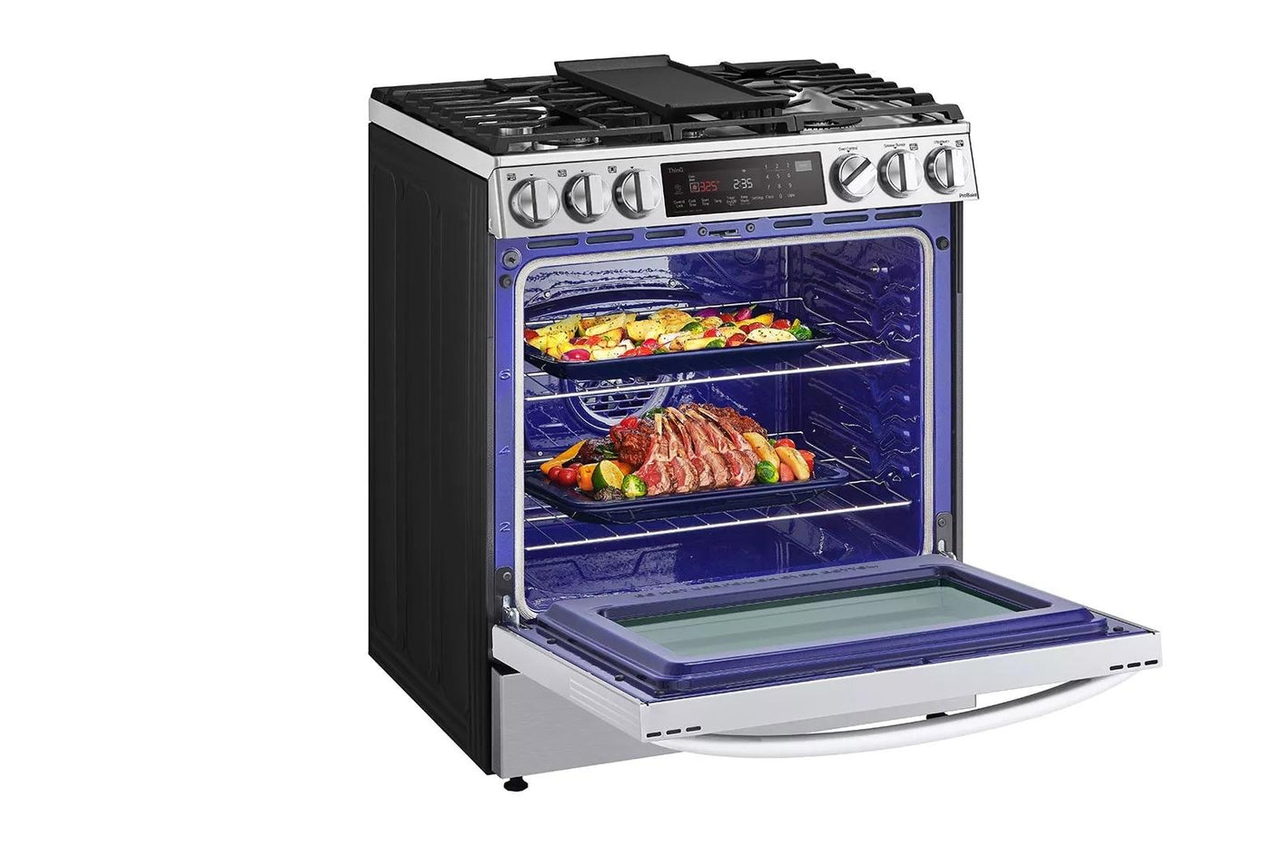 6.3 cu. ft. Smart Dual Fuel Slide-in Range with InstaView®, ProBake Convection®, Air Fry and Air Sous Vide