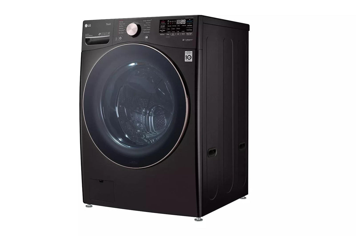 LG 4.5 cu. ft. Ultra Large Capacity Front Load Washer - Black Steel