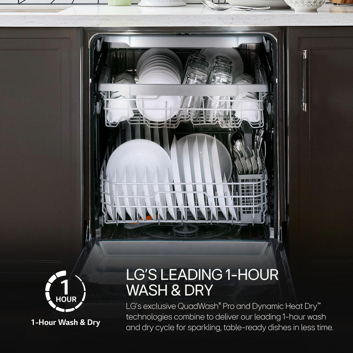 24-Inch QuadWash® Top Control Dishwasher - Stainless Steel