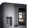 22 cu. ft. Family Hub™ Counter Depth 4-Door French Door Refrigerator in Black Stainless Steel