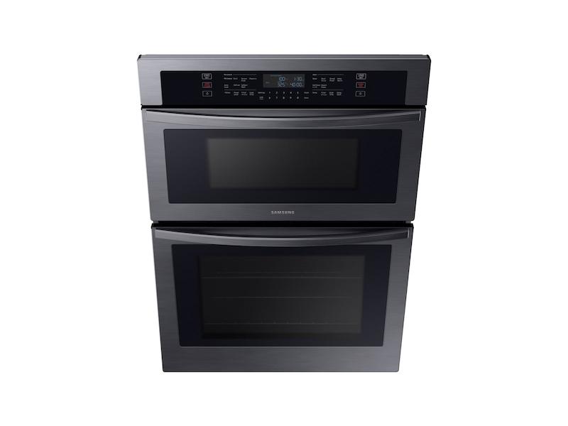 30" Microwave Combination Wall Oven in Black Stainless Steel