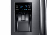 25 cu. ft. French Door Refrigerator with External Water & Ice Dispenser in Black Stainless Steel