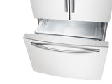 23 cu. ft. French Door Refrigerator in White