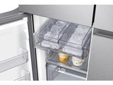 23 cu. ft. Smart Counter Depth 4-Door Flex™ refrigerator with Family Hub™ and Beverage Center in Stainless Steel